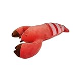 Nemu Nemu Animals 6293048 Plüschtier, Hummer Robusto, Kuscheltier, extra weich und kuschelig, Stofftier, Designed in Japan, Kuschelkissen, Größe L, 45cm