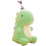 Mislaxy Plüschtier Dinosaurier Kawaii Niedliche Kuscheltier Puppe Kissen Dinosaurier-Spielzeug Geschenke für Geburtstag Weihnachten 30cm (Grün)