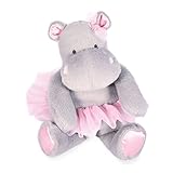 Histoire d'ours - Plüschtier Nilpferd – Nilpferd Tutu – Grau/Rosa – 22 cm – weiches und niedliches Plüschtier für die Kallus – Geschenkidee zur Geburt und zum Geburtstag für Mädchen – Hippo – HO3173