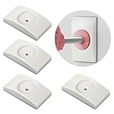 AOMIG Elefantenfüße Wandschutz Pads, 4 Stück Rechteckige Schutzpads für Treppengitter & Türschutzgitter, Ohne Bohren, Klemmen Wand- & Türschutz Für Türgitter und Treppenschutzgitter