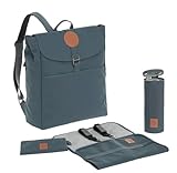 LÄSSIG Baby Wickelrucksack Wickeltasche Babytasche stylische Tasche inkl. Wickelzubehör/Backpack Adventure, Petrol