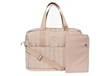 Jollein Wickeltasche Puffed Moos - Biscuit - Wasserabweisend - Kinderwagentasche - Babytasche Multifunktional - Hellbraun