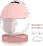 MUTOUHE Milchpumpe Elektrisch, Tragbar Milchpumpe Handsfree, 4 Modi und 12 Stufen, Geringer Geräuschpegel, Elektrische Milchpumpe Freihändig mit 19/21/24 mm Flansch