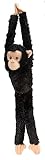 Wild Republic 15260 - Hanging Monkey Schimpanse Plüsch-Affe, 51 cm