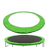 ARSBORUI Trampolin Randabdeckung, Ø 183 244 305 cm Federabdeckung, Randschutz, Extra Dicke Sicherheitsmatte, UV-resistent & reißfestes, Rahmenpolsterung, Trampolin Zubehör (Grün 305cm)