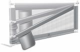KESSER® Bettgitter 180cm Bettschutzgitter Kinderbettgitter für Kinder Babybettgitter Klappbar, Kinderbett Kinderbettschutzgitter Rausfallschutz, Bett & Elternbett hoch: 72 bis 96cm Grau