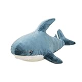 Cosiesnest 28cm Plüsch Hai Kissen, Plüschtier Spielzeug, weiches kuscheliges Hai Plüschtier, bequemes Schlafkissen Rückenkissen für Kinder Jungen Mädchen Geschenk Zimmerdekoration (Blau)