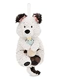 NICI Kuscheltier Wärmflasche Hund mit Ente 300ml 30cm - weiss - Kuscheliges Wärmetier ab 10 Monaten – Plüschtier-Wärmflasche, Wärmebeutel für Kinder und Erwachsene - 62167