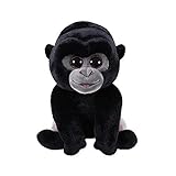 TY 42301 Silver Back BO, Silberrücken Gorilla 15cm, Beanie Babies, schwarz