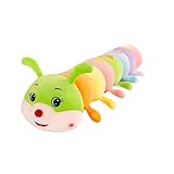 champracer Regenbogen Alphabet Raupe Puppe,70CM Bunte Lange kognitive Plüsch Wurm gefüllte Puppe,Weiche Raupen Kuscheltier Spielfigur Plüsch, Regenbogen Raupe Plüsch Spielzeug (70cm)