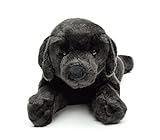 Uni-Toys - Labrador schwarz, liegend - 40 cm (Länge) - Plüsch-Hund, Haustier - Plüschtier, Kuscheltier