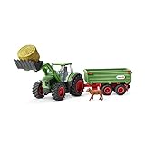 Spielzeug-Traktor für Kinder mit Anhänger (Schleich)