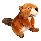 Plüsch Biber Kuscheltier Plüschtier Biber Plüschpuppe Nagetier Baumwolle Schlafkissen Tier Plüschtier Flauschiges Stofftier Spielzeug Plüschbiber Schmusetier Zum Kuscheln & Spielen