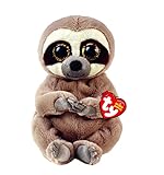 Ty Beanie Boos Baby Faultier Silas-15 cm, Braun, 2009300