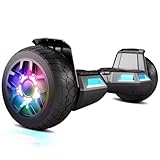 SISIGAD Hoverboard 8,5 Zoll All Terrain, EU Standard- Integriertes Bluetooth mit Leistungsstarkem Motor, Selbstausgleichendes Elektro-Skateboard, Geschenk für Jugendliche und Erwachsene