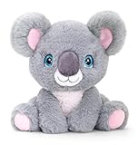 tachi Kuscheltier Koala sitzend, Plüschtier Bär grau, Stofftier Teddybär groß 25 cm