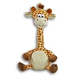 Kögler 76500 - Labertier Giraffe Gertrud, ca. 30 cm groß, nachsprechendes Plüschtier mit Wiedergabefunktion, plappert alles witzig nach und bewegt sich, batteriebetrieben