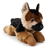 Zappi Co Deutscher Schäferhund Plüschhund (28 cm) - Treuer, Kuscheliger Hund, Umweltfreundlich, Perfekt für verspielte Kinder, Recyceltes Material