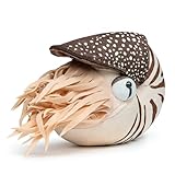 Tiny Heart 7.8in Simulations Nautilus Plüschtier, realistisches weiches Plüsch Nautilus Tierspielzeug der Serie,Wildtiersammlung,geeignet für Heimdekoration Spielbegleiter für Kinder -Braun