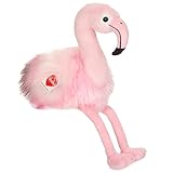 Teddy Hermann Herzekind 93952 Flamingo Flora 35 cm, Kuscheltier, Plüschtier mit recycelter Füllung