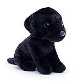 Zappi Co Max der Schwarze Labrador Plüschhund (15cm) - Schwarzer Lab-Welpe - Weich, Kuschelig, Recycelt - Treuer Hunde-Begleiter