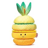 Melissa & Doug weiches, sensorisches Ananas Stapelspielzeug für Babys 6-12 Monate | Aktivitätsspielzeug für die frühe Entwicklung ab 6 Monaten | Stofflebensmittel | Babyspielzeug für Mädchen & Jungen
