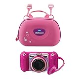 VTech KidiZoom Duo Pro pink inkl. Tragetasche – Kinderkamera mit 2 Kameras, Foto- und Videofunktion, Effekten, Spielen, Musikplayer und vielem mehr