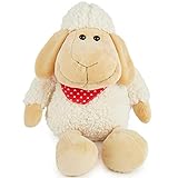 Bieco Plüsch Schaf Polly | ca. 50 cm | XXL Kuscheltier | Baby Kuscheltiere | Baby Spielzeug | Kuscheltier Baby | Baby Einschlafhilfe | Kuscheltiere für Babys | Stofftier Baby | Kuscheltier Schaf