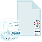 100x ARNOMED Inkontinenzunterlage Einweg , saugfähige Krankenunterlagen 60x90cm, Baby Wickelunterlage Einweg, 5-lagige Zellstoff Unterlagen Bett bei Inkontinenz, Betteinlagen Einweg, Wickelunterlage