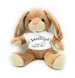 Kilala Kuscheltier Hase, Schutzengel T-Shirt, weich und waschbar, Glücksbringer 19 cm groß, Geschenk zur Genesung, Geburtstag oder als Talisman