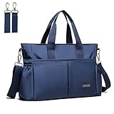 ROYALFAIR Baby Wickeltasche Klein für Unterwegs Reise Wickeltasche Bote Messenger mit Isoliertasche und Befestigungshaken (40 x 28 x 12.8 CM, Navy Blau)