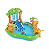 Intex 57155NP - Aufblasbares Play Center Dschungel, Vinyl, Mehrfarbig, 216x188x124 cm