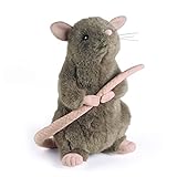 The Noble Collection Scabbers Plush by Officially Licensed 11in (28cm) Harry Potter Toy Dolls Grey Pet Rat Plush - for Kids & Adults