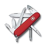 Victorinox Schweizer Taschenmesser Hiker, Swiss Army Knife, Multitool, 13 Funktionen, Klinge, Dosenöffner, Schraubendreher