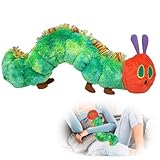 CLIUNT Raupe Nimmersatt Kuscheltier, 27cm Kleine Raupe Nimmersatt Plüschtiere, Kleine Raupen Plüschtier, Weiche Raupen Kuscheltier, Geschenk Geburtstag und Weihnachten