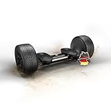 Wheelheels – Alpha Ultra Hoverboard mit 10 Zoll Luftreifen & 6.4Ah Akku – leistungsstarker Balance Scooter bis 25 km/h – mit wasserdichter Aluminium-Karosserie – Limitiertes Sondermodell (Schwarz)