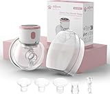 Olfjurk Milchpumpe Elektrische Tragbar, Elektrisch milchpump mit Touchscreen -LCD -Display 4 Modi & 6 Level, Doppelmilchpumpe mit 17/19/21mm Flansch(1 Stück)