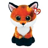 TY Meadow Fuchs Beanie Boos Regular, Beanie Baby Weichplüsch Spielzeug, Sammlerstück Kuscheliger Plüschteddy