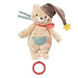 Fehn Spieluhr Baby Einschlafhilfe Bär - Kuscheltier mit sanfter Einschlafhilfe Melodie 'Brahms Wiegenlied' - Babyspielzeug für Unterwegs und Zuhause - Musikspielzeug für Babys und Kleinkinder