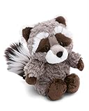 NICI Kuscheltier Waschbär Lenno 20cm grau - Stofftier aus weichem Plüsch, niedliches Plüschtier zum Kuscheln und Spielen, für Kinder & Erwachsene, tolle Geschenkidee - 61280