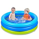 Joyjoz Planschbecken Kinder Aufblasbares Pool 120x 30 cm Schwimmbecken Kinderpool Babypool für Garten und Outdoor