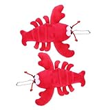 VICASKY Rotes Plüschtier Anhänger Krebs Kuscheltier Weich Cartoon Design Kinderfreundlich Kuscheltier Niedliche Dekoration für Rucksack Tasche Geschenk