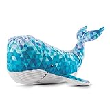 NICI Kuscheltier Wal 22cm in modischem Polygondruck & Strukturiertem Plüschmaterial – Wal Plüschtier für Mädchen, Jungen & Babys – Stofftier zum Kuscheln & Spielen – Kuscheliges Schmusetier