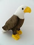 Unbekannt Stofftier Weißkopfseeadler 18 cm, Kuscheltier Plüschtier Vogel Adler