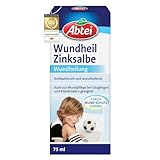 Abtei Wundheil Zinksalbe - Salbe mit Zink zur Wundheilung - antibakteriell und entzündungshemmend - auch für Babys und Kleinkinder geeignet - 75 ml