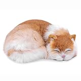 lilizzhoumax orangefarbene Katze Plüschtier Kuscheltier lebensechte Katze Stofftierspielzeug für Kindergeburtstag Weihnachtsauto Heimdekoration Geschenk für Kinder Katze supersüße 8,26 Zoll