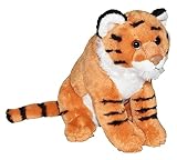 Wild Republic Wild Calls Tiger, Elektronisches Kuscheltier, Spielzeug für kleine Kinder, Stofftier mit Funktion, Mädchen-Geschenke, Authentische Tiergeräusche für Kinder, 20 cm
