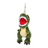 VALICLUD 1Pc Plüsch Dinosaurier Anhänger Mini Dinosaurier Puppe Tasche Schlüsselbund Ornament Schlüsselanhänger