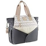 𝐌𝐈𝐗𝐈𝐑𝐋® Baby Wickeltasche mit Wickelunterlage & Kinderwagenbefestigung für unterwegs - wasserabweisend, geruchsneutral & langlebig - Babytasche für Mama