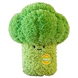 Xiyocadt Obst Gemüse Stofftier Plüschtier Kissen, 20cm Spielzeug Kuscheltier Puppe Wurfkissen für Mehrfarbig Kaufladen Kinderküche Kinder Mädchen Jungen (Brokkoli)